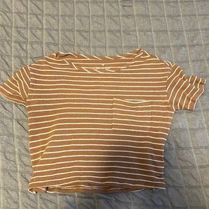 Brown crop top